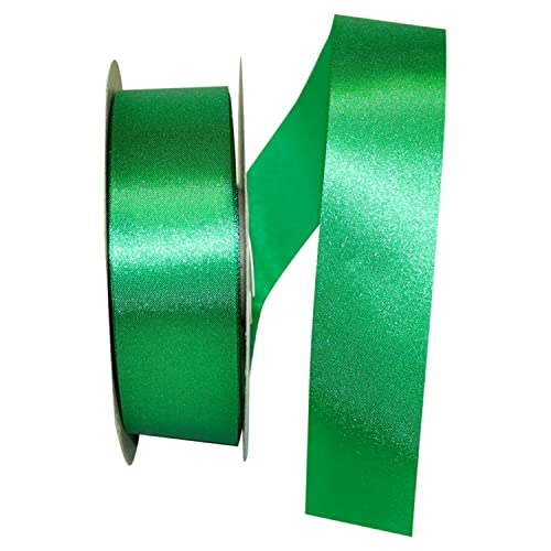 Reliant Ribbon 5100-585-09C Dyna Satin Ribbon, 1-3/8 Inch X 100 Yards, Kelly Green