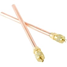2Pcs HAVC Service Access Valve 1/4" SAE x 1/4" OD x 4" Stem