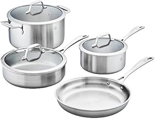 ZWILLING Spirit Stainless Stainless Steel Cookware Set, 7-pc