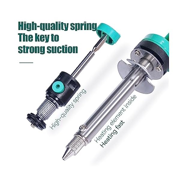 Lödning kit Elektriskt vakuumavlödkolv, sugpumpsjärnpistol, lödreparationsverktyg med svetsmunstycke