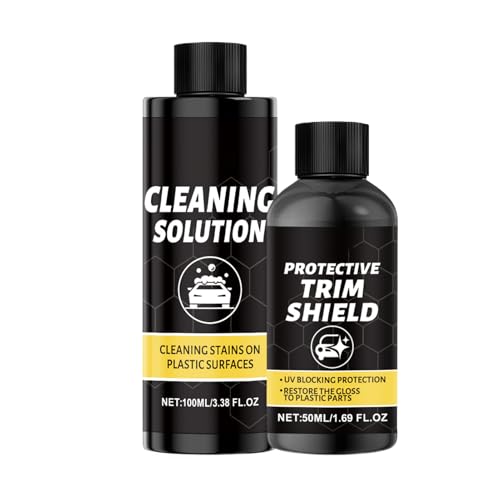 Car Trim Restorer - Vehicle Interior Cleaning Kit,UV-Resistant Car Trim Cleaning and Care Kit for Dashboard Restoration Detailing Repair Shops SUV RV Motorcycle Trucks
