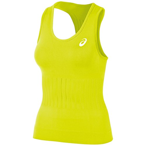 ASICS Women's Seamless Tank Top, Electric Lime, Large