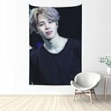 SOKEYEE Jimin Tapestry Wall Art Tapestries Room Decoration Living Room Bedroom (60x40 inches vertical)