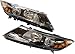 CreoCast Headlight Assembly for KIA Optima 2011 2012 2013, Headlamp Driver and Passenger Side Halogen H7 H1 Bulbs - Pair Set 921012T121 921022T121 (Driver and Passenger Side Headlight)
