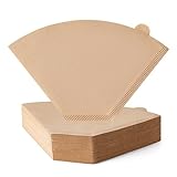 Coffee Filters, #4 Cone Coffee Filter 100 Count, Unbleached Natural Paper Filter 8-12 Cup, Disposable for Pour Over and Drip Coffee Maker