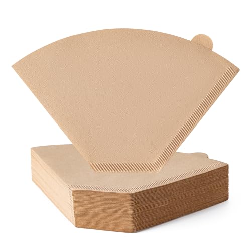 Coffee Filters, #4 Cone Coffee Filter 100 Count, Unbleached Natural Paper Filter 8-12 Cup...