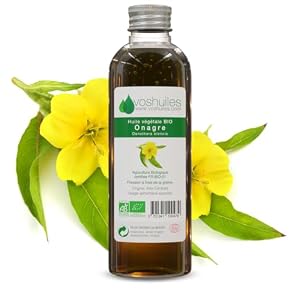 VOSHUILES – Huile Végétale d&rsquo;Onagre – Soin Nutritif pour Peaux Matures et Sensibles – Riche en Acides Gras et Omégas – Pression à Froid – Pur et Naturel – 100ml