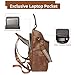 CTTOVIS Travel Leather Laptop Backpack for Women with 15.6inch Laptop Compartment Fashion Designer Ladies Work Computer Backpack (Brown)