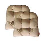 RSH Décor Indoor Outdoor Sunbrella 2 pk Wicker Patio Chair Seat Cushion Pillow Water Resistant Pad -