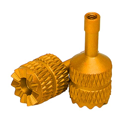 Rankomu 2 szt. zdalnie sterowanych drążków RC, przenośny, kompaktowy, ergonomiczny kołyskowy ze stopu aluminium do Mini 3 Pro, złoty, zapasowy joystick do kontrolera drona