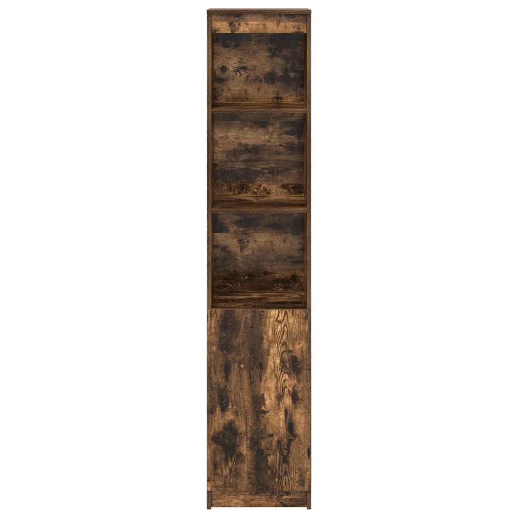 SYDE Buffet haut chêne fumé 37,5 x 35 x 180 cm bois ingénierie