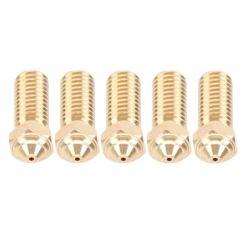 YWBL-WH 5PCS Brass Hotend Nozzle, High 0.8mm Extruder Nozzle for X Plus 3 3D Printers, Perfect for High Speed Printing a
