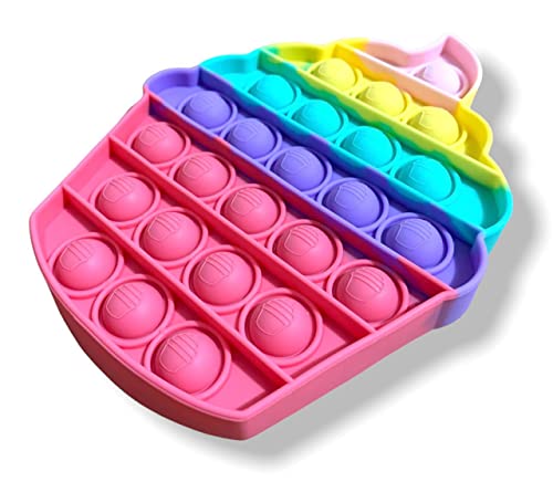 Pop It Cupcake Fidget Toy Brinquedo Antistress Bolha Mundo Xpress