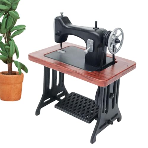 Mini máquina de coser – Pequeña herramienta de coser a mano, kit de costura portátil ligero | Máquina de coser vintage en miniatura a escala 1:24 para proyectos de bricolaje, máquina de coser Mini máquina de coser – Pequeña herramienta de coser a mano, kit de costura portátil ligero | Máquina de coser vintage en miniatura a escala 1:24 para proyectos de bricolaje, máquina de coser