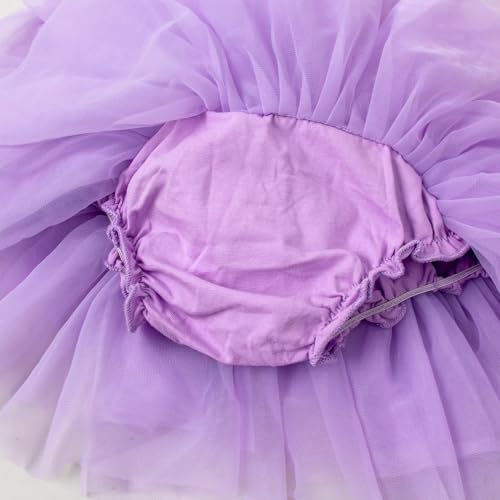 Image of 6M-3T Infant Baby Girl Tutu Skirt Toddler Girls Solid Color Tulle Skirts Birthday Outfits with Headband