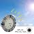 UMEXUS Indoor Outdoor Clock and Thermometer, 13 Inch Large Waterproof Wall Clocks, Retro Silent Non-Ticking Battery Operated Weatherproof Clock for Patio, Pool, Lanai, Fence, Garden (Brown)