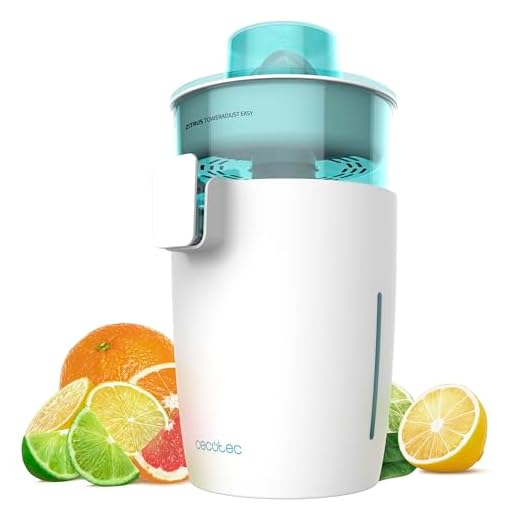 Cecotec Exprimidor de Naranjas Electrico de Torre Zitrus TowerAdjust Easy 800 White. 800W, Filtro Pulpa Ajustable, Filtro Inoxidable, 2 Conos Desmontables, Encendido Automático, BPA-Free, Antigoteo