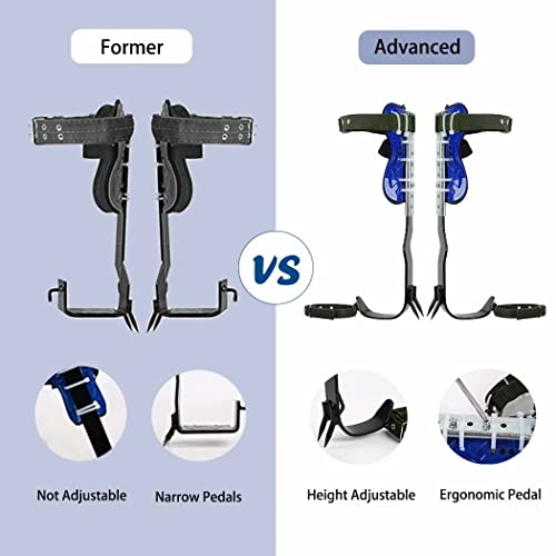 Gothicbride Tree Climbing Spikes With Harness Belt, 304 Stainless Steel 2 Gear Tree Climbing Tool Adjustable Tree Climbing Spikes With Non-Slip Pedal For Outdoor Activities #TOP3
