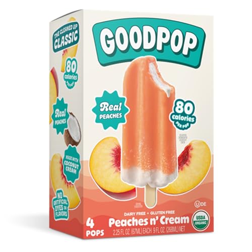 Goodpop Frozen Bars Frozen Dessert Peaches & Cream Non Dairy