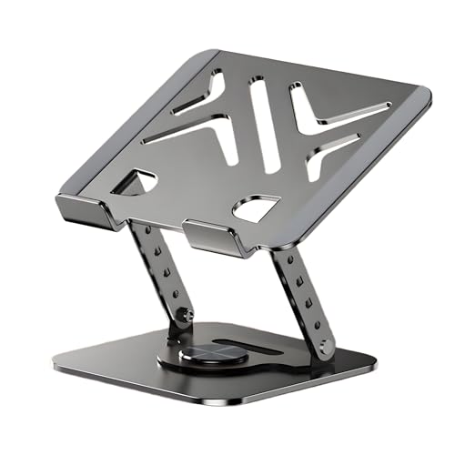 Laptop Stand, Laptop Stand for Desk with 360° Rotating Base,