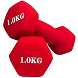 [Colores y Pesos Precisos Selección] 2 pesas para ejercicios de dos manos, disponibles en una variedad de colores y tamaños brillantes, usted disfrutará de la diversión del levantamiento de pesas. 1 kg, 2 kg, 3 kg y 5 kg de peso exacto se venden como un par