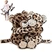 MorisMos Leopard Stuffed Animals Duo for Couple Girlfriend Boyfriend Valentine's Day Gift, Freezable & Microwavable Cheetah Stuffed Animals, Heating Pad Plush Cheetah Toys,Huggable Leopard Toy for Kid