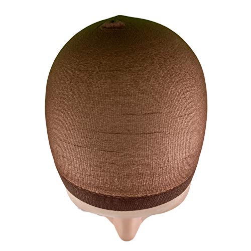 LUTTMANN 2 gorras de nailon para pelucas, color marrón medio Cover