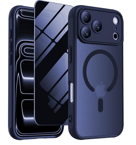 iPhone 17 Pro MaxpCP[X }bg vCoV[XN[veN^[t Magsafe[dΉ }bggѓdbP[X iPhone 17Pro Max 6.9C`p (u[)