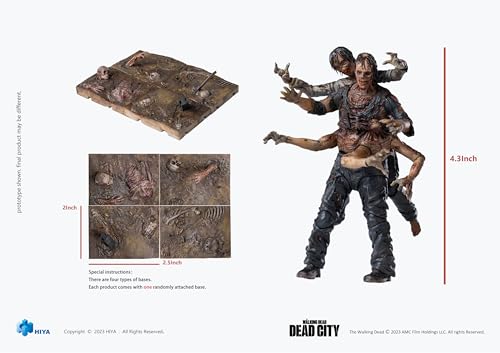 The Walking Dead: Dead City – The Walker King Exquisite Mini Series 4-Inch Action Figure by Hiya Toys - Used condition - US$25.25