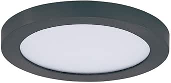 Maxim Lighting 57690WTBK Chip - 5.25 Inch 12W 1 LED Round Flush Mount