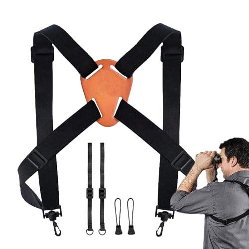 Soporte de pecho para observación de pájaros y caza con arnés para prismáticos ajustable