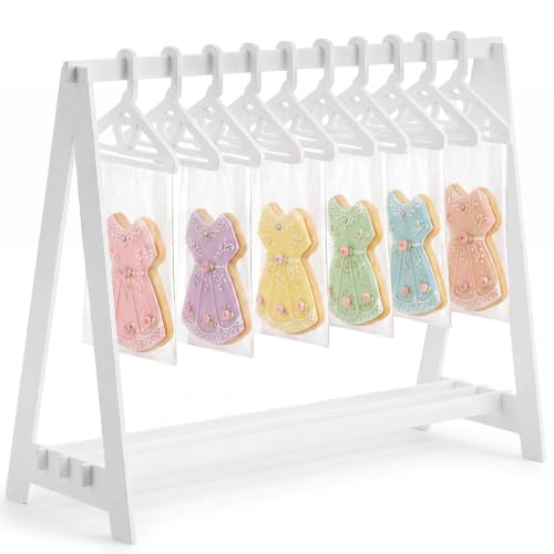 Bucherry Mini Cookie Rack Display Stand, Doll Garment Rack 1:6 Scale