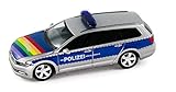 Material: Kunsstoff Herpa 940351 - VW Passat Variant Polizei Lübeck / Regenbogen - 1:87