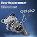 KUIPERAUTO Complete Turbocharger with Gaskets Compatible with 2011-2015 Chevy Cruze,2012-2020 Chevy Sonic,2013-2021 Chevy Trax,2013-2021 Buick Encore with Gasket Kit and Solenoid Valve,1.4L 55565353