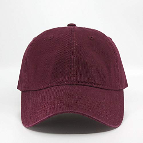 Image of Classic Washed Cotton Baseball Cap - Vintage Adjustable Dad Hat, Curved Bill for Men Women, Outdoor Everyday Wear