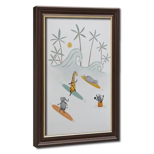 Impression sur toile animal subtropical bohème surf enfant 40x60cm