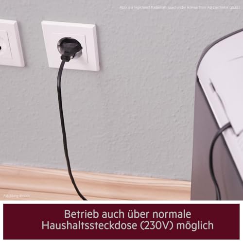 AEG Automotive Thermoelektrische Kühlbox KK 28 Liter, 12/230 Volt für Auto und Steckdose, schwarz