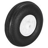 QUARKZMAN RC Flugzeugräder, 1,3 Zoll OD RC Flugzeugteile Räder Modellflugzeug Leichtes PU Schwammreifen Schwanzschaumrad für DIY RC Modellflugzeug