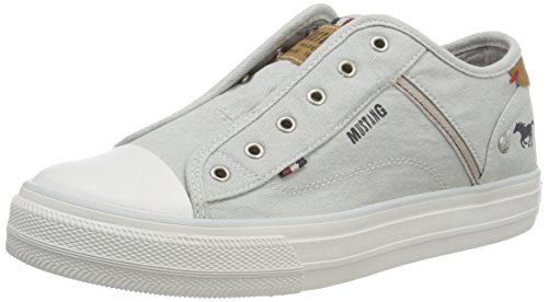 Mustang 1272-401-932, Baskets Enfiler Femme, Gris (Silbergrau 932), 39 EU