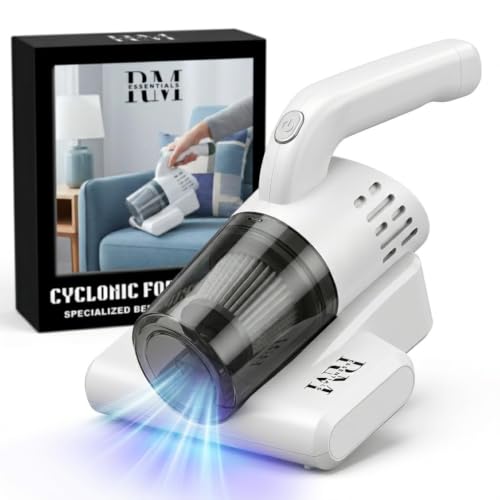 Image of Bed & Sofa Cordless Vacuum Cleaner with UV-Light Sterilization | Dust Remover | Suitable for Pillows, Bed, Mattresses, Carpet | HEPA Filter for Dust Mites, Pet Hair| Dust Controller