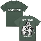 KATSEYE Themed Graphic Fan Support T-Shirt - Unisex Vintage Trendy Y2k Kurzarm Tee Eyekons Geschenk Casual Streetwear, grün, XXS