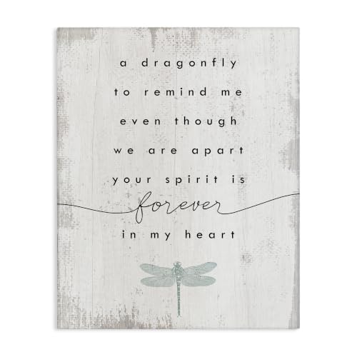 Dragonfly Grief Inspirational, 16 x 20 Inch Canvas Wall Art