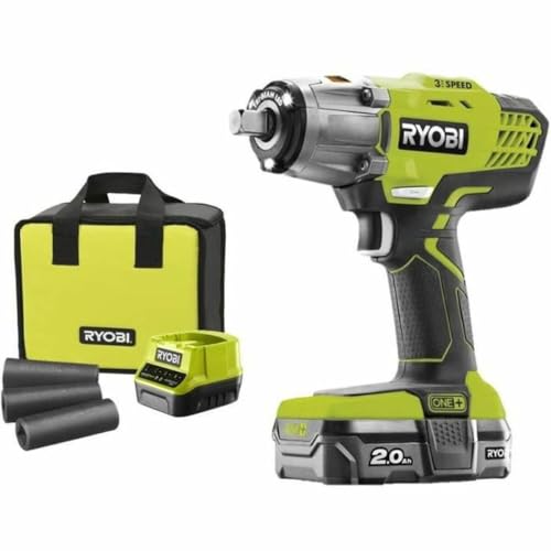 RYOBI Boulonneuse à chocs 18V One+ - batterie LithiumPlus 2.0Ah - chargeur R18IW3-120S