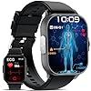 YYKY 2025 𝐄𝐂𝐆+𝐇𝐑𝐕 2.01" HD Reloj Inteligente con Lípidos/Ácido Úrico, 24/7 Pulsómetro, ρresιón Arterιαl, Monitor de Sueño, Smartwatch con DIY Esfera Pulsera Actividad