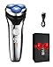 Lorrtta Cordless Electric Shaver for Men with USB Charging, 90-Min Runtime & LED Display, IPX5 Waterproof Razor with Pop-Up Trimmer for Smooth Shaving,Nice Gift for Men, Father, Husband