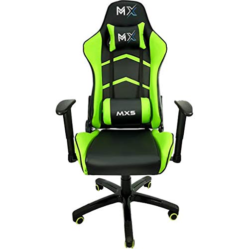 Cadeira Gamer MX5 Giratoria Preto e Verde, Mymax, 25.009176, Preto e Verde