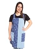 Estampado de Estrellas combinado con cuadro delante y detrás azul