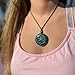 Orgone Necklace by Seed of Life - Healing Crystals Stones - Protection - SBB Coil-Orgonite Pendant Gems Turquoise, Moonstone, Rose Quartz, Meditation, Yoga, Reiki, Women Handmade, Arte Orgones Design