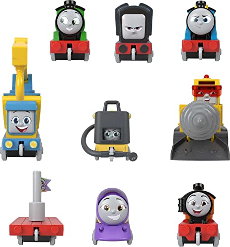 Carritos, Toy Fisher-Price Thomas & Friends Tren de Juguete Paquete 9 Personajes para niños de 3 años en adelante