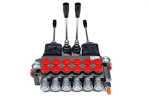 Chief P40 Directional Control Valve 22 Series - 4 Way 3 Pos Tandem Center - 6 Spool - Double-Acting Valve 10 Gpm 3625 Psi Sae 10 Inlet/Outlet, 220951 #TOP2